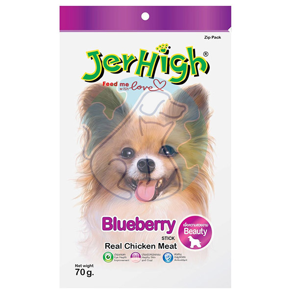 تشویقی 70گرمی Jerhigh Blueberry